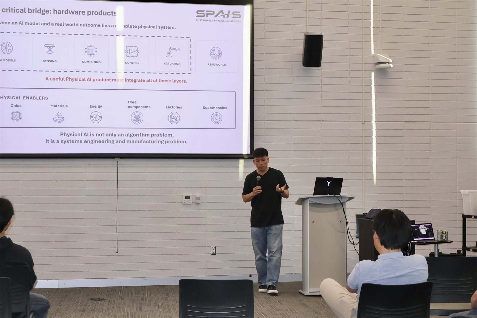 A technical presentation about physical AI