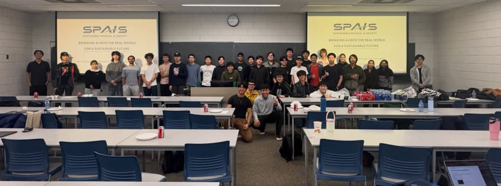 SPAIS members gathered at the club orientation
